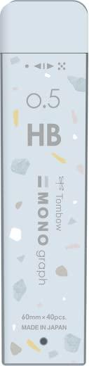トンボ 鉛筆 [] シャープ芯 モノグラフMG シアーストーン柄 0.5mm HB 40本入R5-MGHB (パウダーブルー)