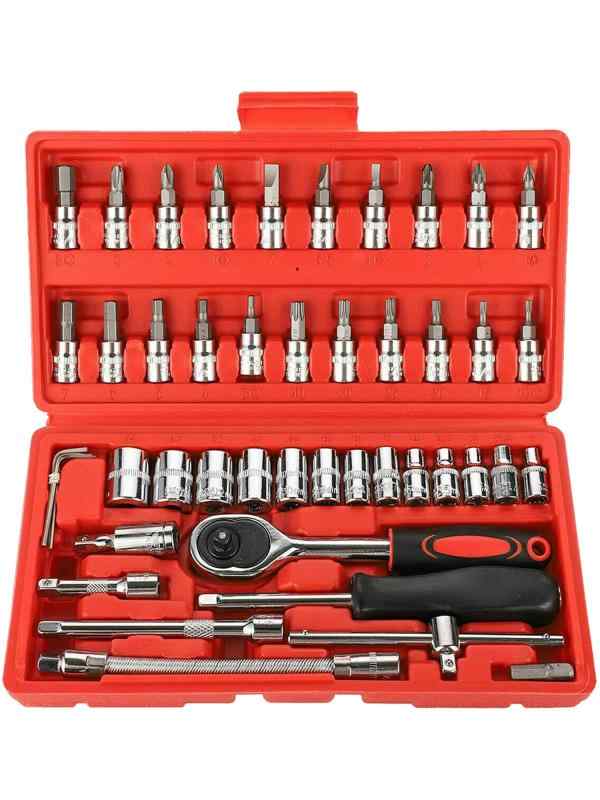 Rikopin(リコピン) ソケットレンチセット 差込角6.3mm (1/4インチ) 車 レンチ スリーブ ラチェットレン..