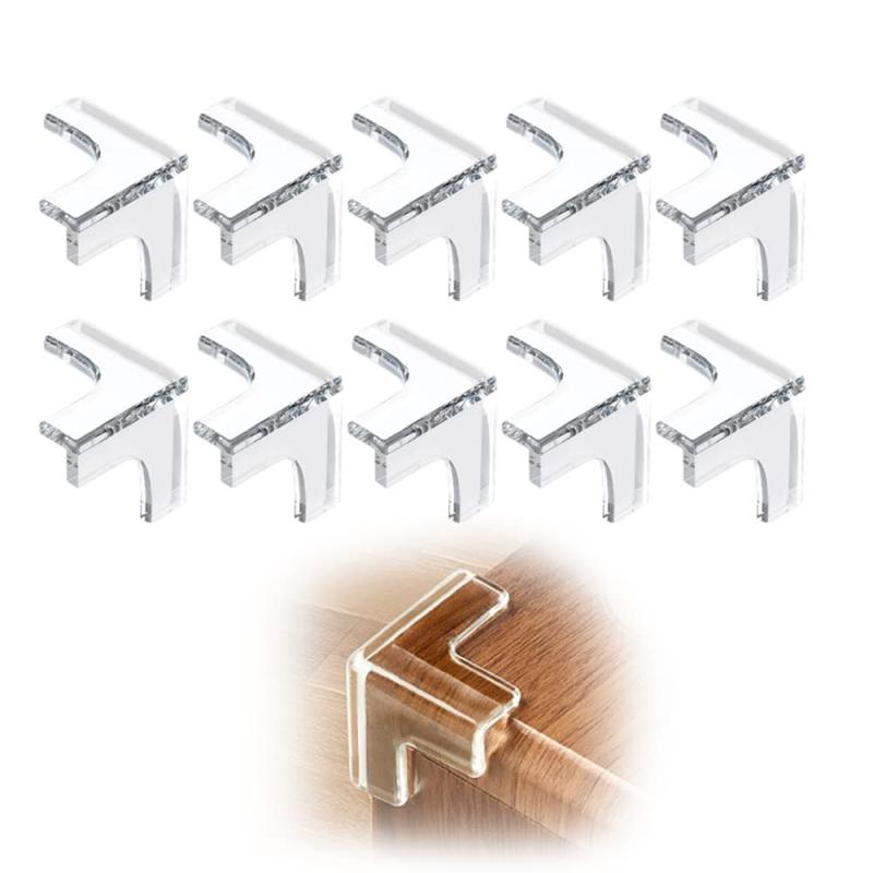 Cluoling コーナークッション 10個セット T型 コーナーカバー コーナー ガード 赤ちゃん／子供／年配の方ケガ防止 衝突防止 ケガ防止 保育園 安全対策 家具の角を保護 テーブルガード 角 ガー