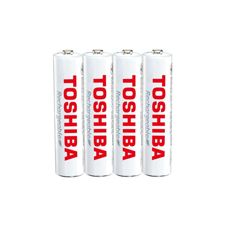 東芝 充電式ニッケル水素充電池 単4形(4本入り) 繰返し充電1000回 TNH-4ME(WB) 4P