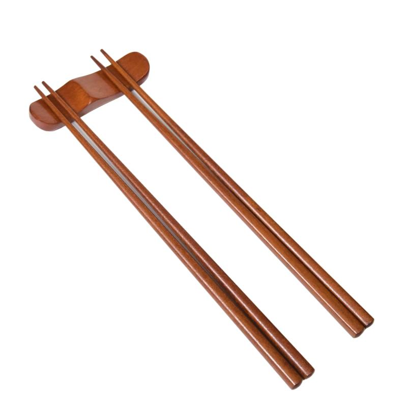 [徳成] 木製漆塗り 箸 23.5cm 2膳セット｜シンプルな和の上質お箸（無地）TAE-201 [食品衛生法適合品]