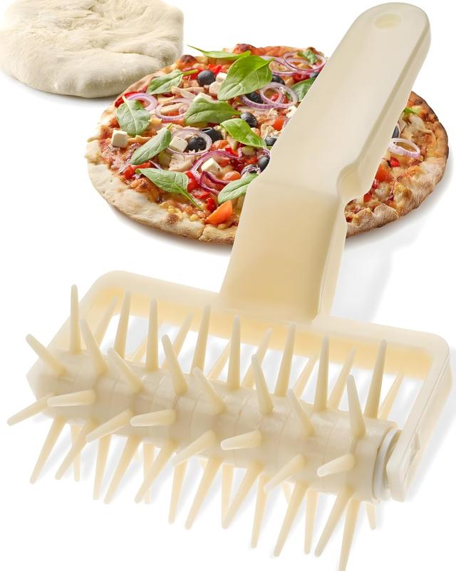 YACHUN ピザパンチ パイ生地ローラー 21x12x6.5cm ケーキパイ穴開け器 お菓子作り 洋菓子 ツール ベー..