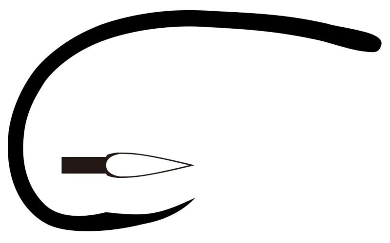 ティムコ(TIEMCO) フライフック Q100 TMC2499SP-BLB 14号 ブラック