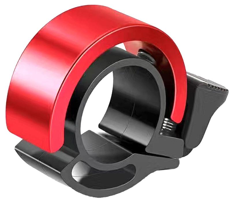 自転車 ベル 軽量 大音量 パイプ径 22～23mm アルミニウム合金 防錆 隠れる式 サイクリング バイク ロードバイク (レッド)(4)
