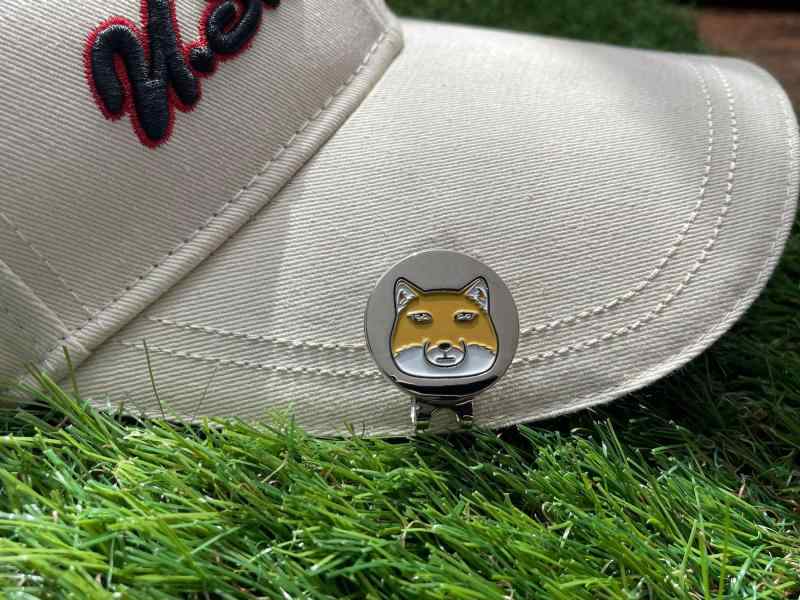 ゴルフマーカー マグネット ハットクリップ 付 チベットスナギツネ 面白 合金製 E0051
