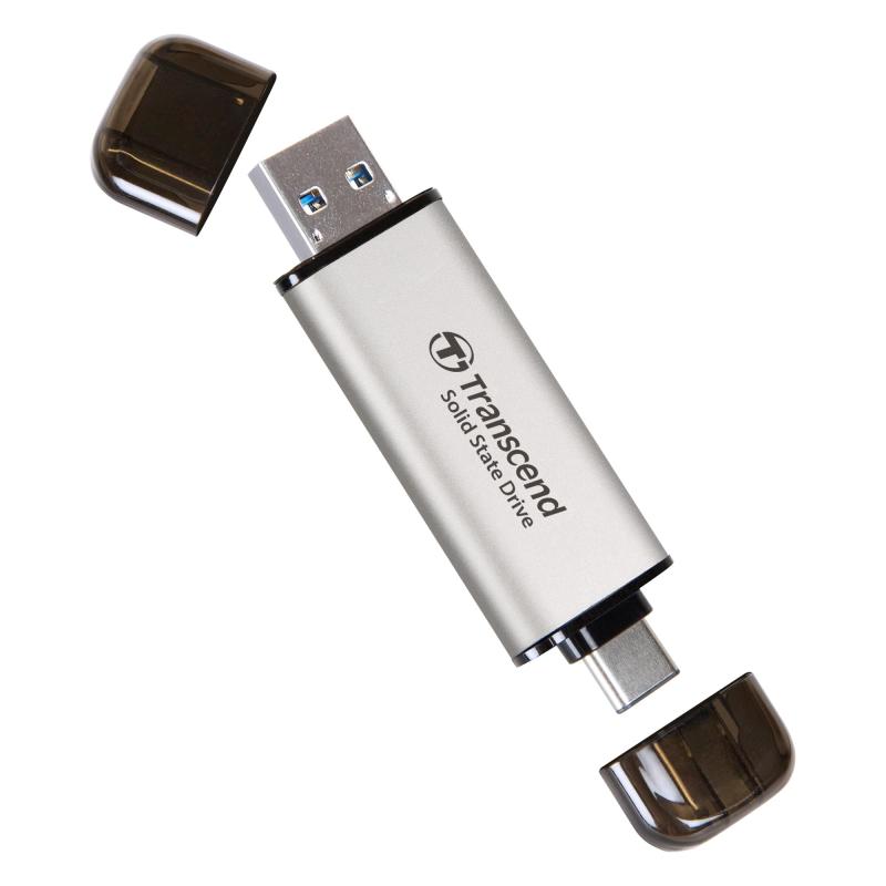 トランセンドジャパン トランセンド ポータブルSSD 2TB 高速 最大1050 MB/s 超小型,軽量11g Type-A/Typ..