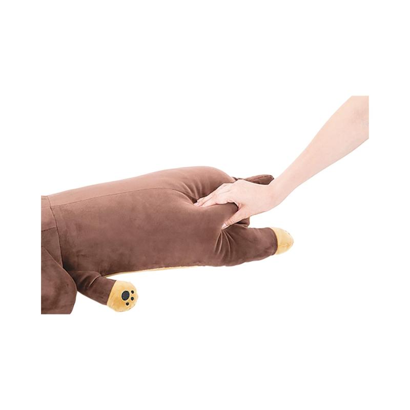 LIV HEART 抱き枕 プレミアムねむねむアニマルズ ダックスフンドのチョコ Mサイズ(全長約50cm) ふわふわ もちもち 48906-75