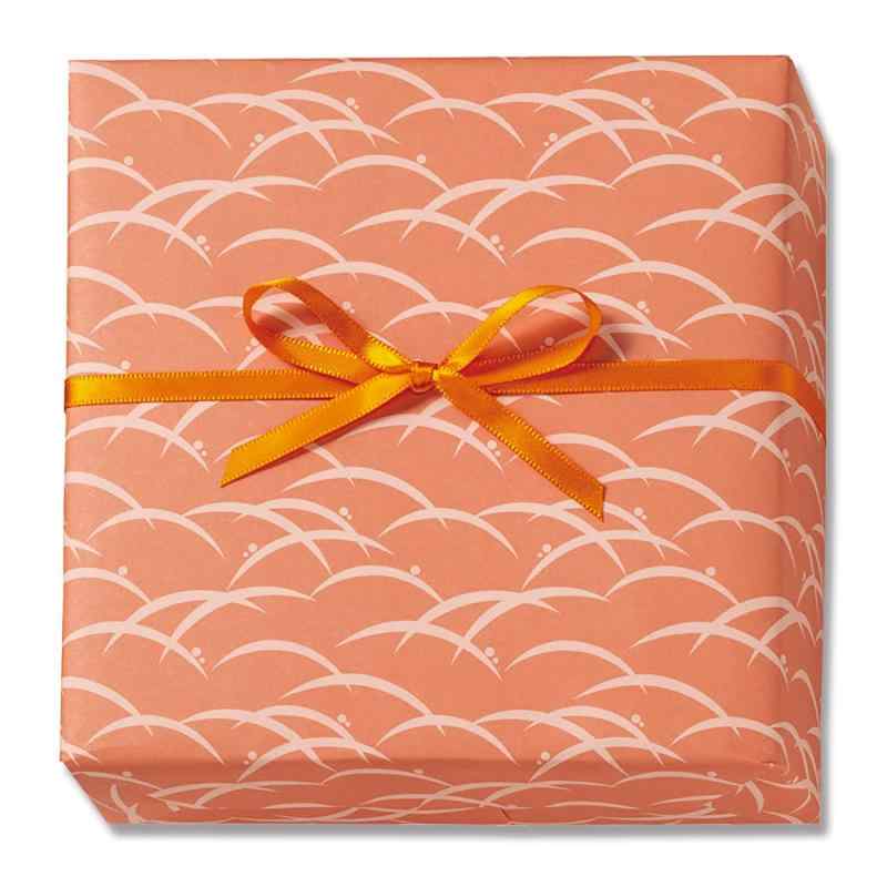 【ケース販売】HEIKO 包装紙 半才 つゆくさ 茜 002411041 1ケース(50枚入×10袋 合計500枚)