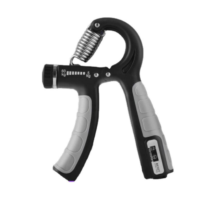 ハンドグリップ 握力トレーニング 筋トレ 回数記録機能 カウンター付き 負荷調整式 動きスムーズ リハビリ器具 ストレス解消 滑り止め 握りやすい 男女兼用（負荷5-60kg）(4)
