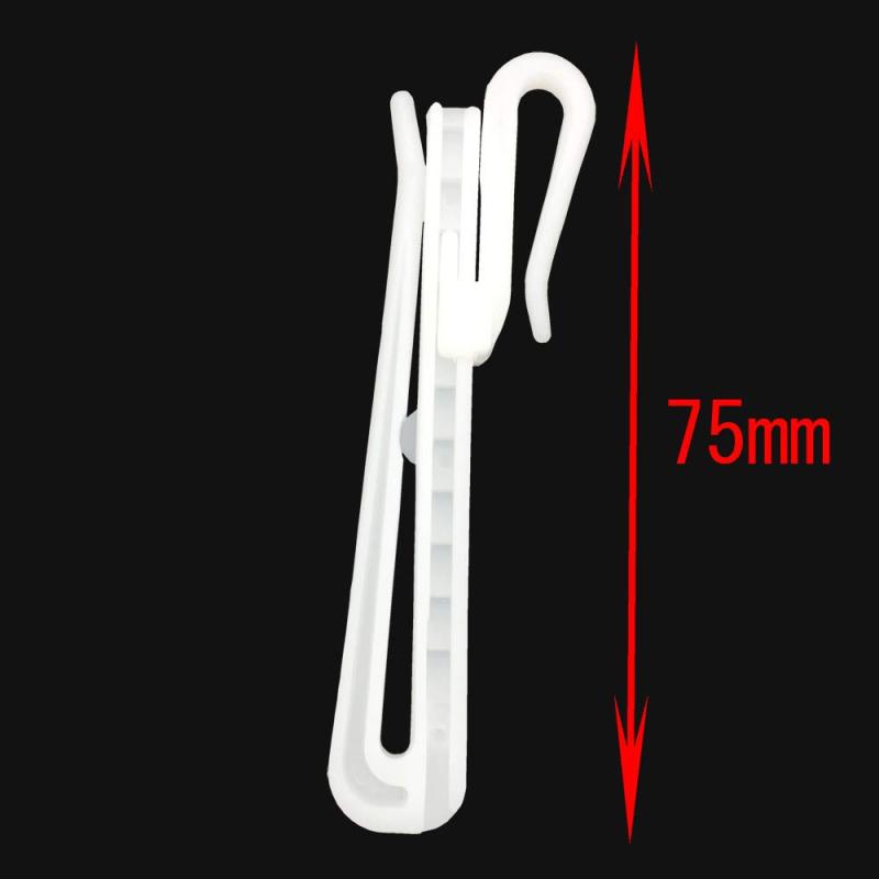 【C.M.】 カーテン フック アジャスターフック 75mm 80本入り 検品済み