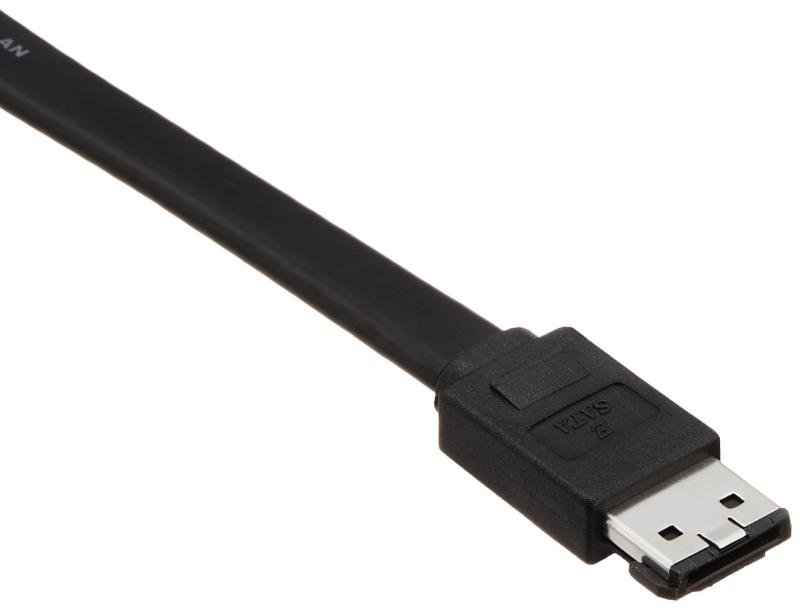 エレコム eSATAケーブル フラット 1.5m CFD-ESA15BK