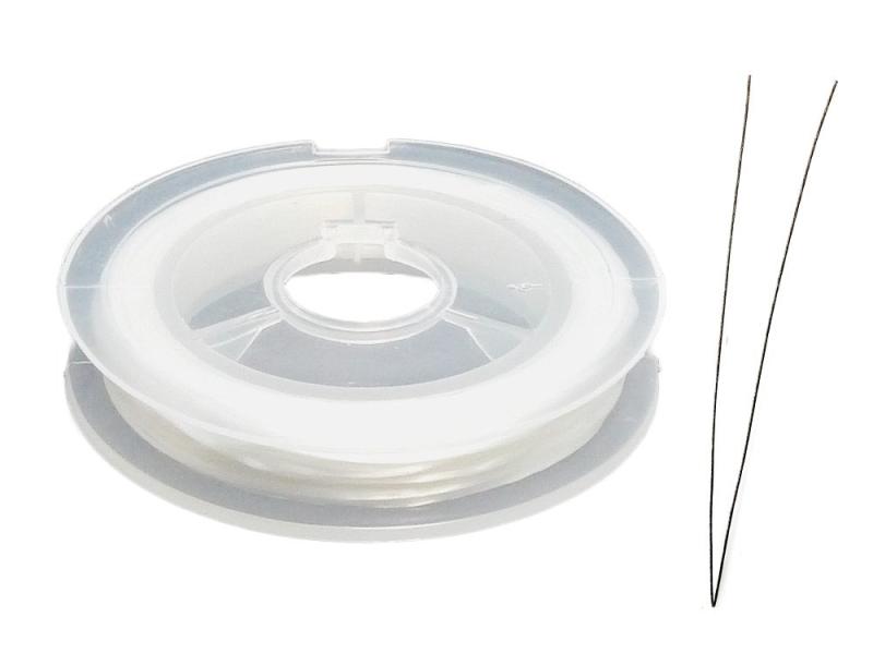 (SAJ)オペロンゴム ブレスレット用(ブレスレット 作り方 解説書付き)(1個)(白)