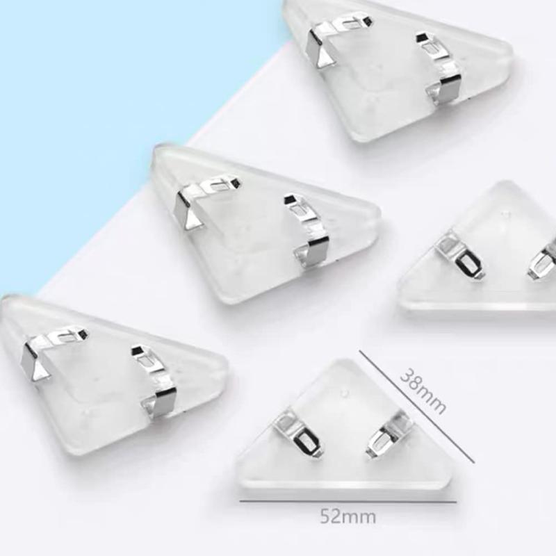 コーナークリップ 文房具 三角クリップ ブッククリップ 12個入 透明色 ペーパークリップ 再利用可能 書..