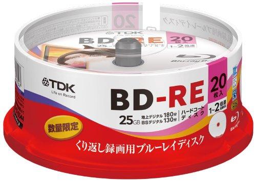TDK 録画用ブルーレイディスク BD-RE 繰り返し録画用 25GB 1-2倍速 フレームライン/タイトルライン付き..