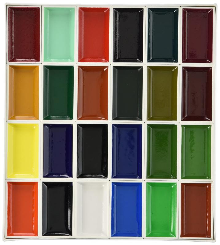 ナカガワ胡粉 日本画用絵具 鳳凰 顔彩 24色