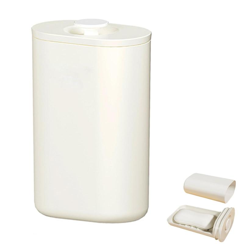 Refoiner 石鹸ケース 携帯用 石鹸箱 ソープケース 蓋付き 石鹸置き ソープディッシュ ソープホルダー 浴室 旅行 漏れ防止 密閉型 軽量 耐久性 持ち運びが簡単 便利な旅行 石けん ケース 白(3)