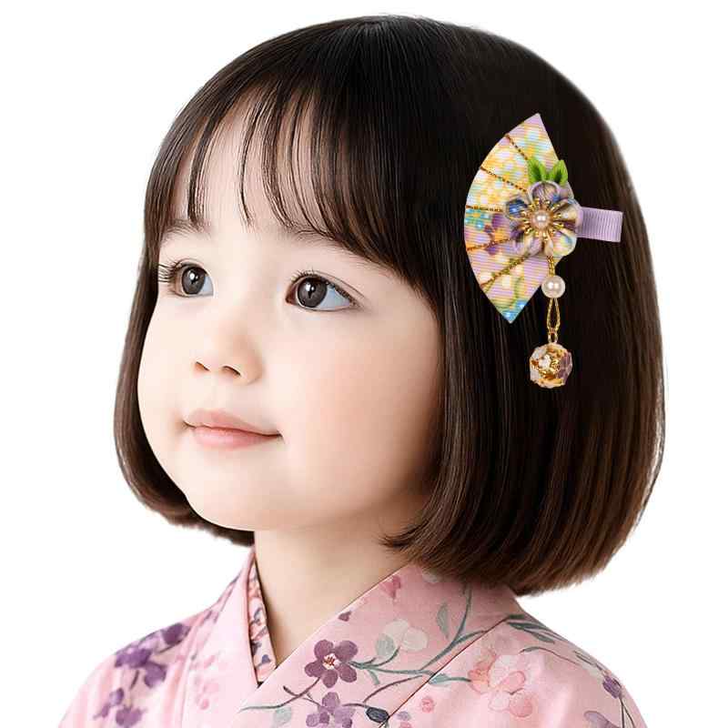 [OTAKUMARKET] 髪飾り 七五三 三歳 七歳 袴 ヘア髪飾り 和風 着物 和装 卒業式 つまみ細工 浴衣 花 成..