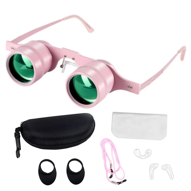 EdisonBrain メガネ型 望遠 双眼鏡 10倍 オペラグラス 目幅調整可能 釣り コンサート スポーツ観戦 劇..