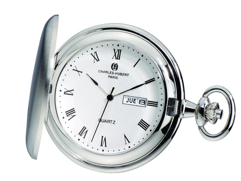 [Charles-Hubert, Paris] 懐中時計 チャールズ・ヒューバート ポケットウォッチ デイデイト 3974-W メンズ