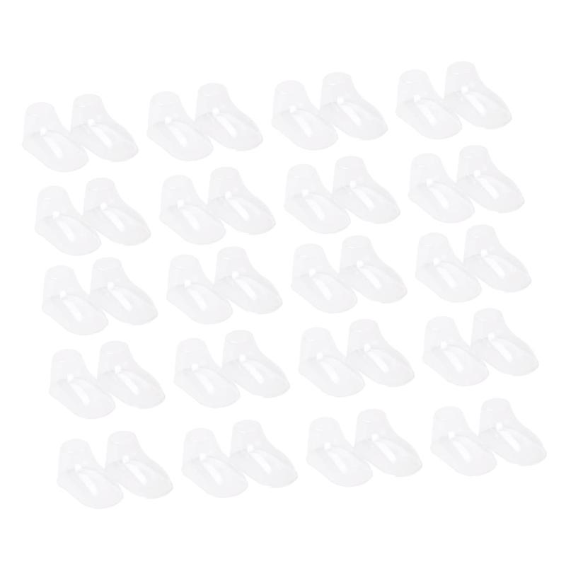 ULDIGI 100個入り クリアベビーシューズディスプレイスタンド 靴用プラスチックホルダー 靴の形維持 シューキーパー 靴のしわ防止 家庭用店舗用