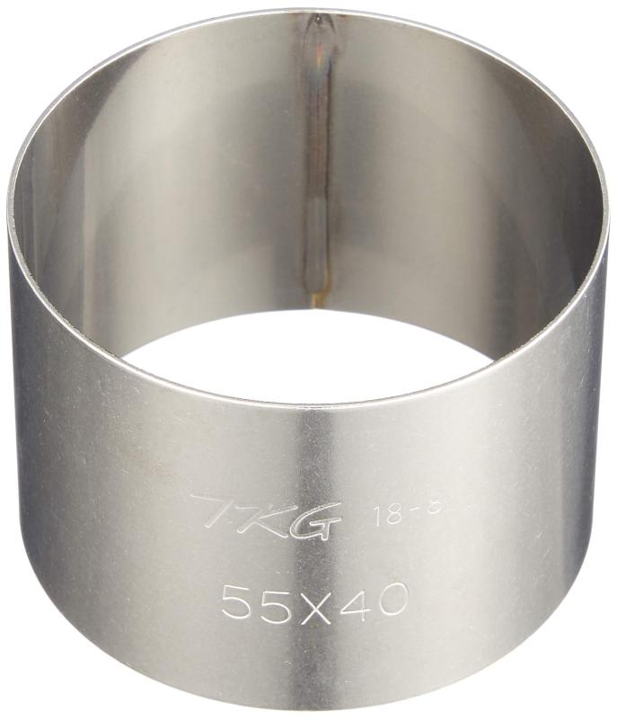 遠藤商事 業務用 アルゴンセルクルリング丸型 φ55×H40mm 18-8ステンレス 日本製 WSL9906