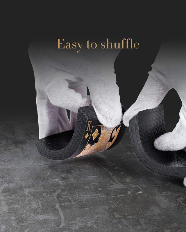 WマーケットのBIERDORF ブラック トランプ 防水 黒い マジック 手品 54枚入り ダイヤモンドシリーズ【2020最新初売版】｜アングル3