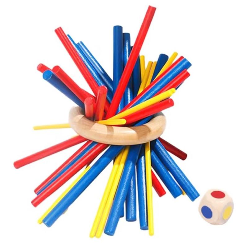 YJRUNFU テーブルゲーム バランスゲーム 木製バランスゲーム ボードゲーム 積み木ブロック 手先の訓練 想像力 子供も大人も楽しめる おもちゃ 27個セット(3)