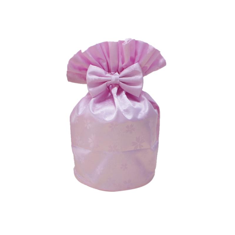 骨袋 骨壷カバー 覆い袋のみ 桜包 さくらつつみ 花びら大 リボン付き 6寸 覆袋 ペット供養 ペットロス ..