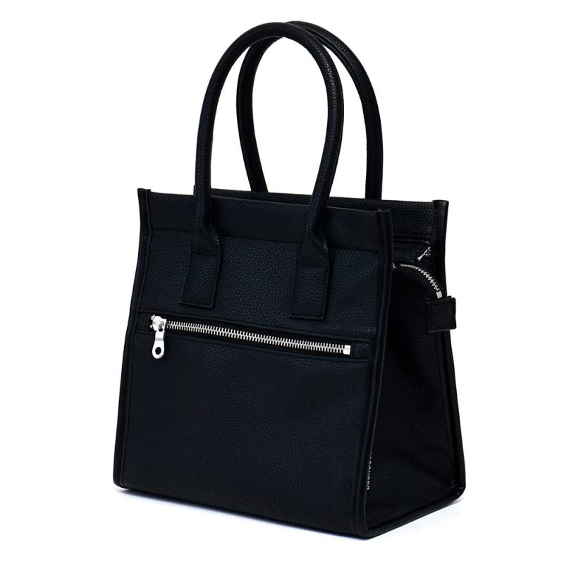 [ハコヴォーロ] スーツに合う保冷ランチバッグ ブラック(6023) **