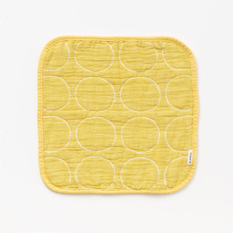 BLANKED 4重織ガーゼハンカチ (TONTON イエロー)(4)
