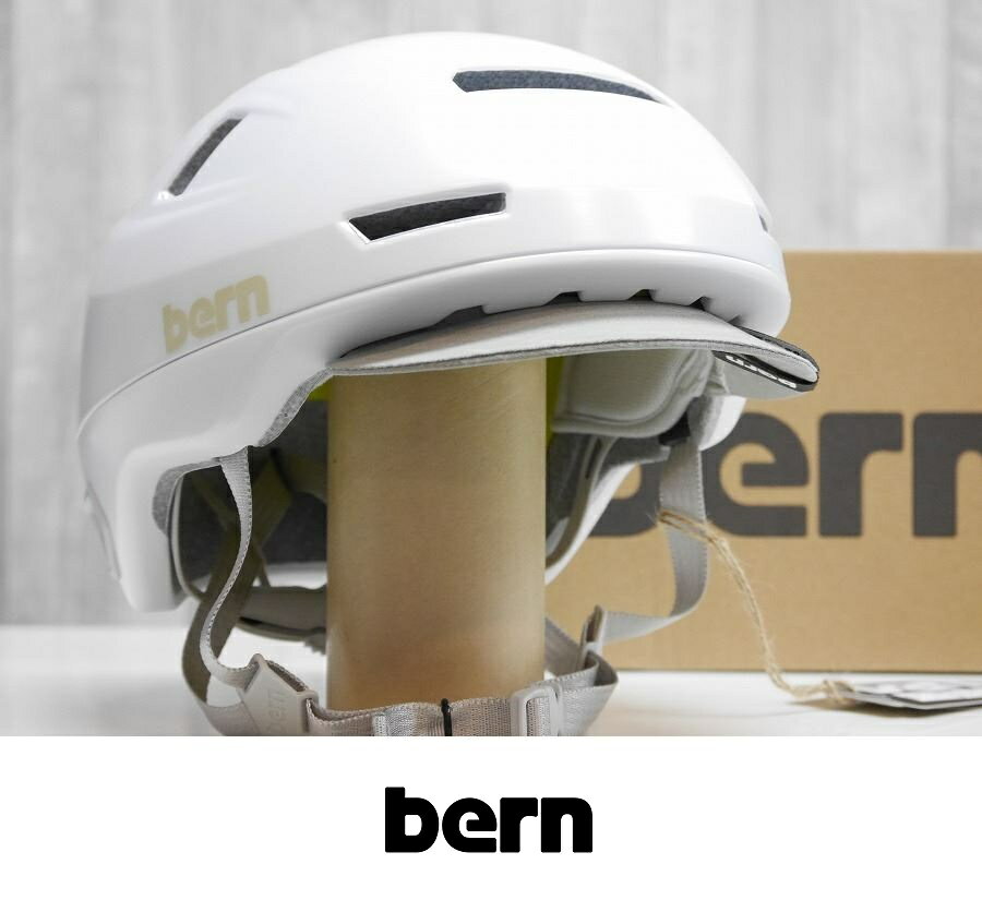 bern ヘルメット HUDSON MIPS - Satin White - 自転車 ロードバイク 国内正規品