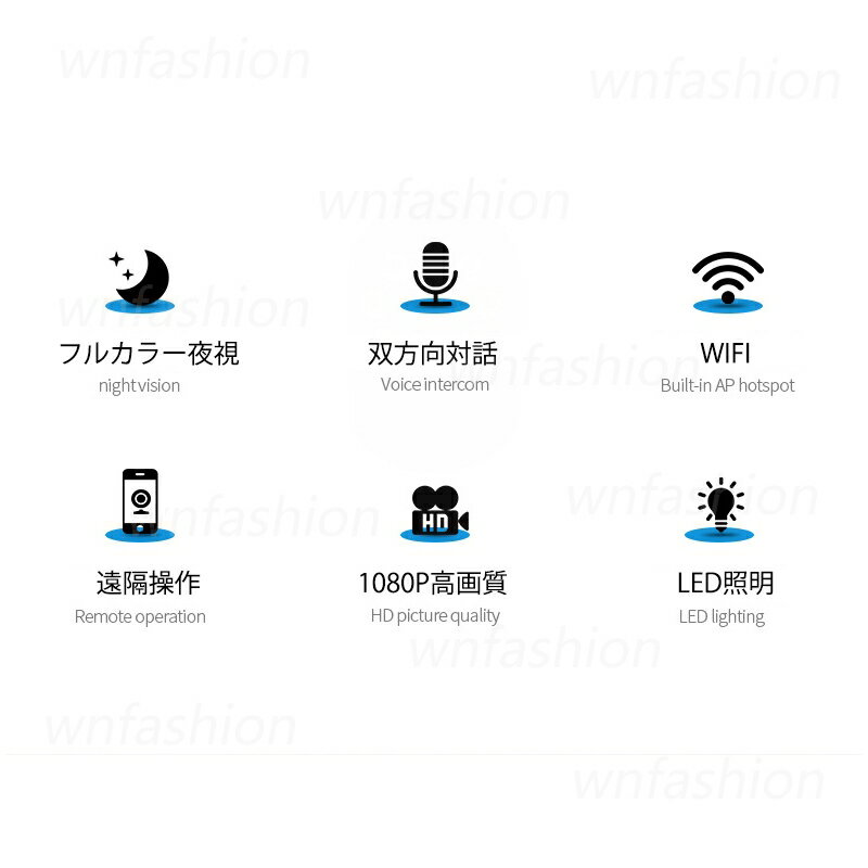 防犯カメラ ワイヤレス wifi対応 スマホ連動 家庭用 監視カメラ 屋内 玄関 室内 駐車場用 遠隔監視 セット 自動追跡 双方向通話 動体検知 高画質1080P 200万画素 無線式 見守りカメラ 高齢者 ペット 上下80度 360度回転 卓上 壁付け 32Gカード付き 防犯グッズ 送料無料 2