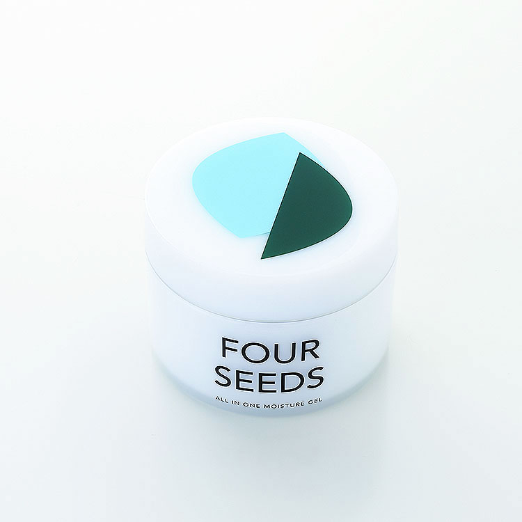 FOUR SEEDS オールインワンモイスチャージェル （ジェル状美容液） 保湿美容液 無添加 コラーゲン エラスチン ヒアルロン酸 アルガンオイル 保湿 美容液 ジェル ギフト 美肌 乾燥肌 敏感肌 対策 ( パラベン シリコン 鉱物油 アルコール 合成香料 合成着色料 フリー )