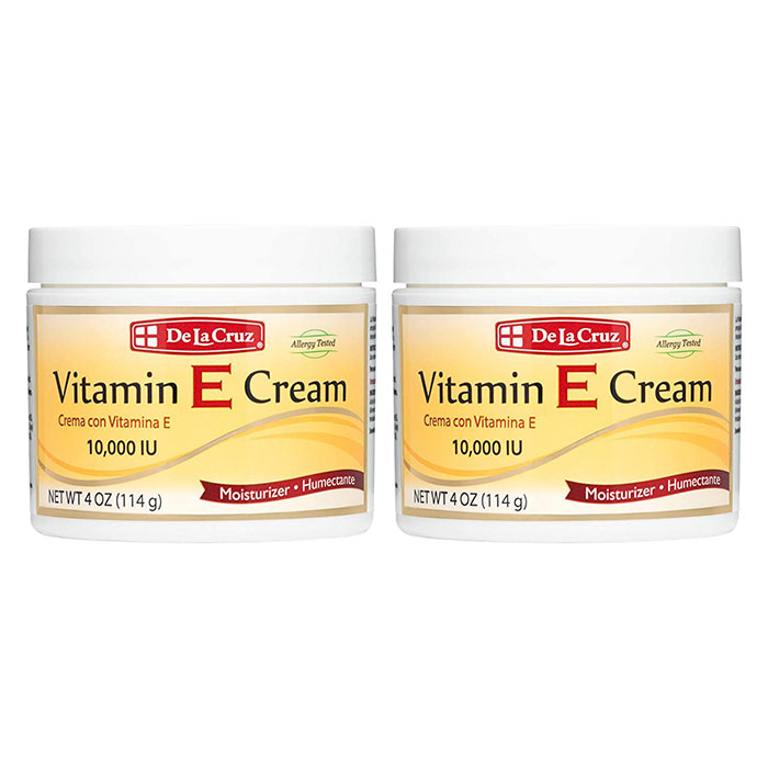 【SALE】お得な2個セット！De La Cruz デラクルーズ ビタミンE 保湿クリーム 4OZ（114g）×2個 De La Cruz Vitamin E Cream Moisturizer for Face and Neck