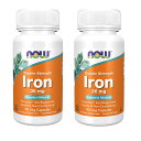 ＜商品について＞ NOW Supplements, Iron 36 mg, Double Strength　2本セット 内容量：90粒 ×2本 NOW（ナウ）の2倍濃縮された鉄には、通常濃度の製品（1粒あたり18mg）の2倍鉄分（1粒あたり36mg）が含まれています。 鉄分不足・貧血また疲れやすい方などに人気のIRONを多く配合したサプリメントになります。 鉄はエネルギーの生産、免疫系機能、神経系の健康において中心的な役割を果たす必須ミネラル！ NOWはフェロケルというビスグリシン酸鉄を使用しており、体にやさしく優れたサポート力が研究により示唆されているところも人気の秘訣のようです。 ビーガン、大豆フリー、シュガーフリー、コーシャ、非遺伝子組み換えと安心して摂取いただけます。 【使用量】 1日1カプセル 【成分】米粉、セルロース（カプセル）、ステアリン酸（植物由来）、シリカ　 【使用方法】 栄養補助食品として、1日1カプセルを食事と一緒にお召し上がりください。医師の指示がない限り、推奨摂取量を超えないようにしてください。 この製品は、病気の診断、治療、治癒、予防を目的としたものではありません。この製品は必ず子供の手の届かないところに保管してください。 【注意事項】 当店でご購入された商品は、原則として、「個人輸入」としての取り扱いになり、すべてロサンゼルスからお客様のもとへ直送されます。 商品の配送手続きのために、米国の事業者へお客様の注文情報が提供されます。注文情報の提供について同意いただいた上でご注文ください。 米国の個人情報保護法制等について確認する場合は、こちらをご確認ください ご注文後、5営業日以内に配送手続きをいたします。配送作業完了後、1週間～10日程度でのお届けとなります。 個人輸入される商品は、すべてご注文者自身の「個人使用・個人消費」が前提となりますので、ご注文された商品を第三者へ譲渡・転売することは法律で禁止されております。 関税・消費税が課税される場合があります。詳細はこちらをご確認下さい。 当店は本店になりますが、姉妹店との在庫を連携しております。万が一、注文が重なり、品切れが生じる場合は大変恐れ入りますが、キャンセルとさせていただきますので予めご了承くださいませ。 メーカーにより、パッケージデザイン等は予告なく変更されることがありますのであらかじめご了承ください。また発送後のキャンセルは受け付けておりません。