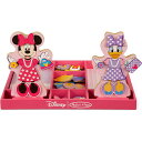 【木製マグネット】Melissa Doug ディズニー ディズニーミニーマウスとデイジーダック 着せ替え人形セット Disney Minnie Mouse and Daisy Duck Magnetic Dress-Up Wooden Doll Pretend Play Set