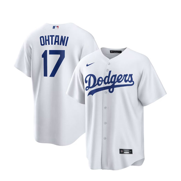 【在庫あり 即発】MLB オフィシャル LA ドジャース 17 大谷翔平選手 NIKE ナイキ レプリカ ユニフォーム ホワイト Shohei Ohtani Los Angeles Dodgers Nike Home Replica Player Jersey - White