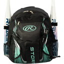 ローリングス バックパック 少年野球 ソフトボール ユースサイズ 野球 リュック 野球バッグ Rawlings Storm Girls Softball Bag - Sized for Youth Softball Backpack for Girls or TBall Bag