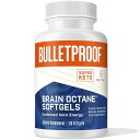 ブレットプルーフ ブレインオクタンオイル 60カプセル　Bulletproof Brain Octane C8 MCT Oil, 2000mgTriglycerides