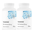 お得なパック！Thorne Research - Zinc Picolinate 30 mg　亜鉛　ジンク・ピコリネイ　180カプセル入り×2箱