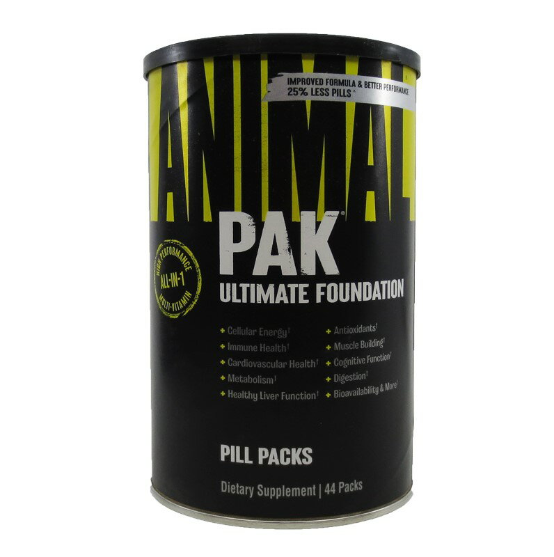 アニマルパック マルチビタミン スポーツサプリメント 1本44パック入り Animal Pak - Convenient All-in-One Vitamin Pack Supplement
