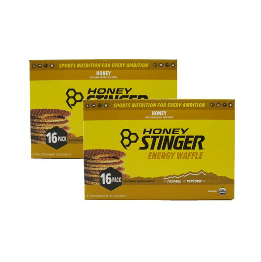 ë갦Ѥۻҡۡ2Ȣåȡۥϥˡƥ󥬡 ˥å ϥˡåե 1Ȣ 16 ܥå x 2 Honey Stinger Organic Honey Waffle Box of 16 Waffles x 2