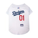 【MLBオフィシャルライセンス】MLBドジャース ペット用 ジャージ Pets First MLB Los Angels Dodgers Jersey for ...