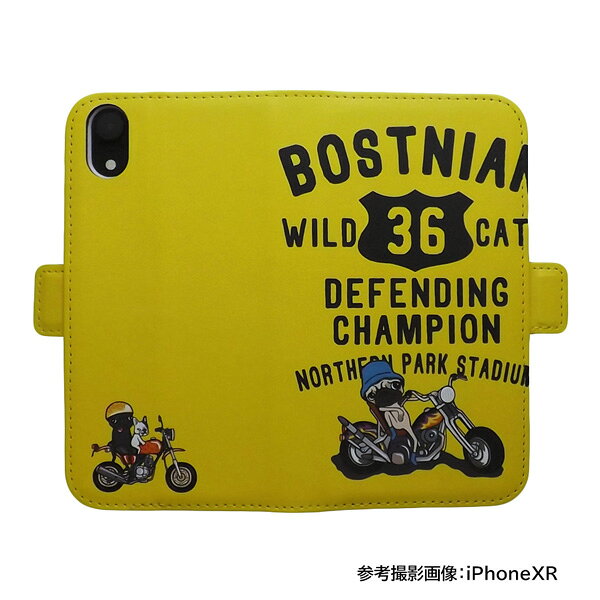 スマホケース ショートベルト 手帳型 全機種対応 プリントケース けいすけ アメリカン バイク パグ wolfmoon-10004301 ウルフムーン サンプル画像2