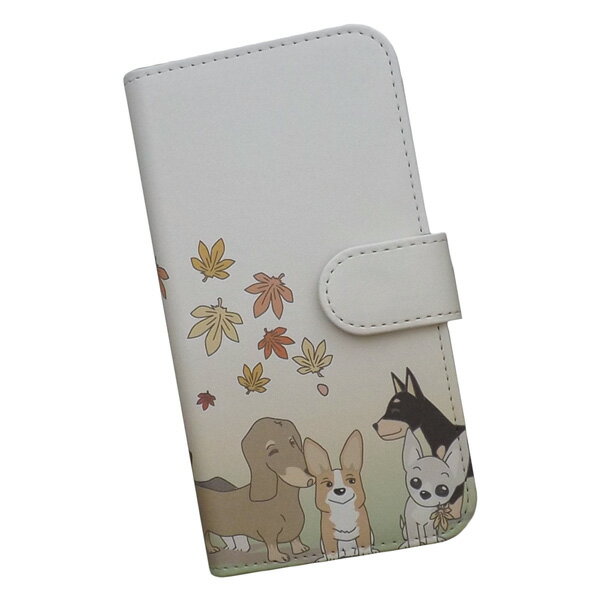Rakuten - OPPO A3 5G 用 スマートフォンケース スマホ カバー スマホケース 手帳型 プリントケース 犬 コーギー チワワ ダックス ポメ 紅葉(505)