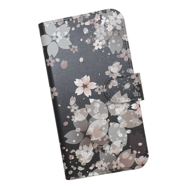 Rakuten - arrows Alpha F-51F 用 スマートフォンケース スマホ カバー スマホケース 手帳型 プリントケース 桜 SAKURA サクラ 花 フラワー(606)
