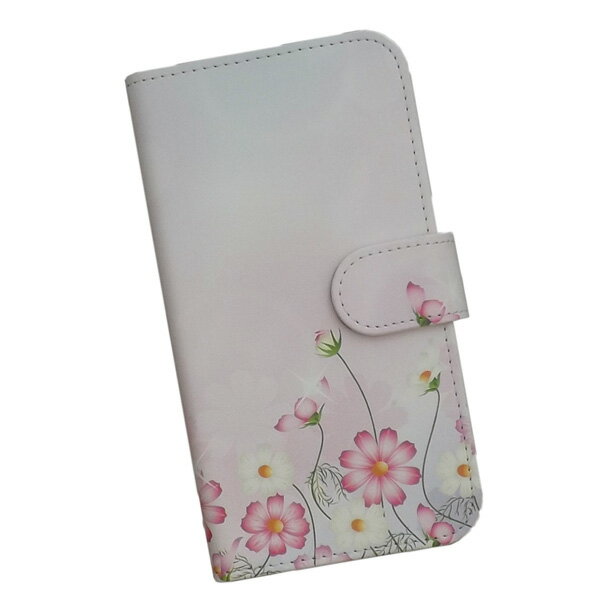 Rakuten - スマホケース 手帳型 全機種対応 プリントケース コスモス 風景 花 秋桜 イラスト(619)