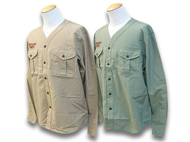 全2色2023SS「Scout L/S Shirts/スカウトロングスリーブシャツ」(NO NAME/ノーネーム/DRESS HIPPY/ドレスヒッピー/神戸/ホイールズアパレル/アメカジ/ハーレー/ホットロッド/WOLF PACK/ウルフパック)