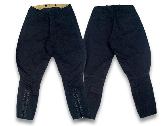 2023SS「15oz Black Denim Sheriff Breeches/15オンスブラックデニムシェリフブリーチーズ」(BSFP-20507)(アメカジ/ハーレー/ジョッパーズ/ミリタリー/ホットロッド/ホイールズアパレル/バイク/WOLF PACK/ウルフパック)