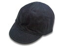 【BLACK SIGN/ブラックサイン】2023AW「15oz Black Denim Mechanics Cap/15ozブラックデニムメカニックスキャップ」(BSSC-22901B)【あす楽対応】(アメカジ/ホットロッド/ハーレー/バイク/ミリタリー/WOLF PACK/ウルフパック)